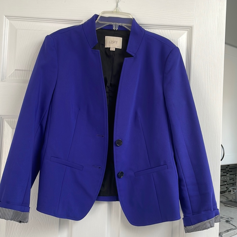 Loft petite blue/purple blazer